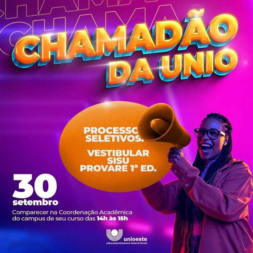 Unioeste Foz Realiza Chamad O Para Ingresso Em Vagas Dispon Veis