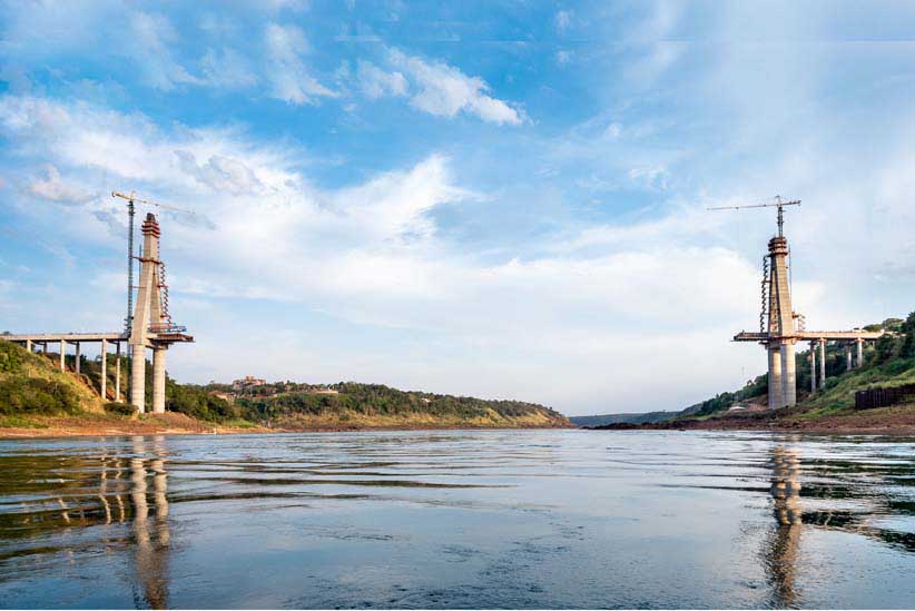 Obras da Ponte da Integração chegam a 64% de execução - Foto: Rubens Fraulini/Itaipu Binacional