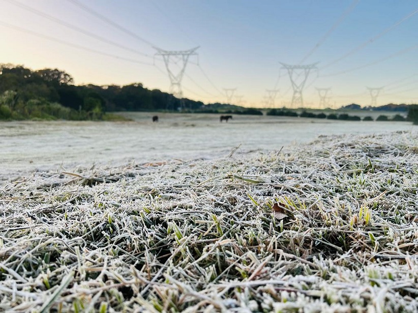 Geada de meados de 2022 em foz do iguaçu