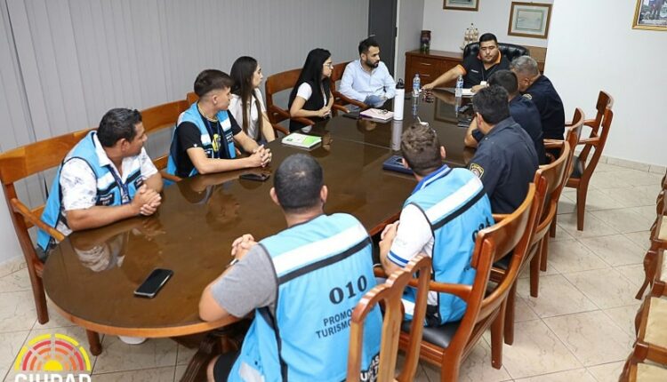 Reunião ocorrida nessa terça-feira (11), na sede da prefeitura. Imagem: Gentileza/Prefeitura de Ciudad del Este