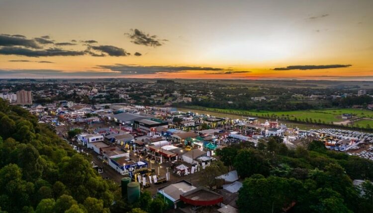 Vista aérea da edição 2022 da Expo Santa Rita. Imagem: Gentileza/Organização