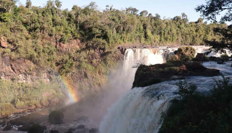 Vegetação preservada no entorno do Salto Monday, em Presidente Franco, a dez quilômetros da Ponte da Amizade. Foto: Gentileza/Secretaria Nacional de Turismo