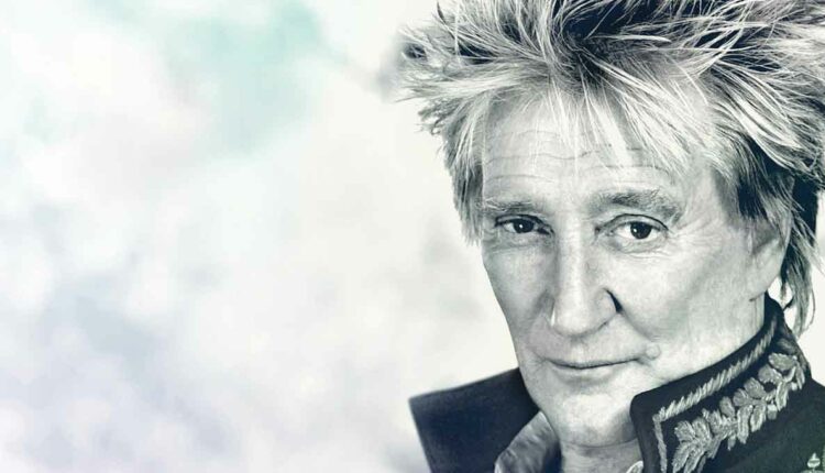 Rod Stewart em uma de suas imagens oficiais de perfil, publicada na rede social Facebook.