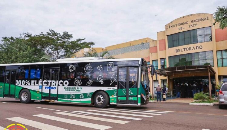 Desde agosto, duas das linhas urbanas são atendidas por ônibus elétricos, operados pela prefeitura local. Foto: Gentileza/Prefeitura de Ciudad del Este