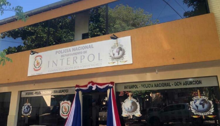 Escritório da Interpol na capital paraguaia, Assunção. Foto: Gentileza/Polícia Nacional (Arquivo)