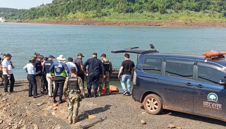 Os corpos de dois dos três desaparecidos foram localizados no Rio Paraná, do qual o Monday é afluente. Foto: Gentileza/Marinha do Paraguai