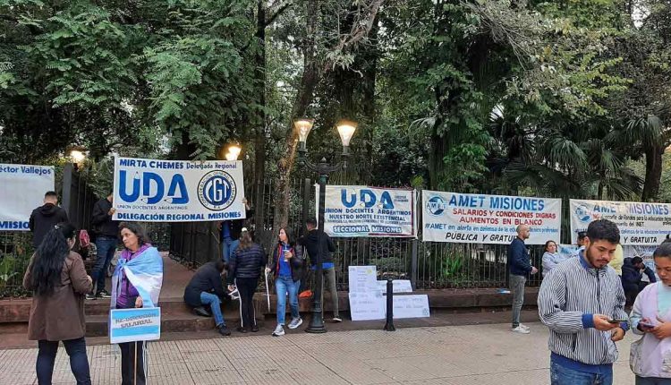 Além da capital, manifestações incluem atos em cidades como Eldorado e Puerto Iguazú. Foto: Gentileza/UDA Misiones