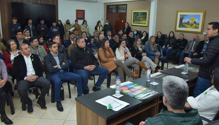 Panorama da reunião dessa quinta-feira (30), na sede do governo regional. Foto: Gentileza/Governo do Alto Paraná