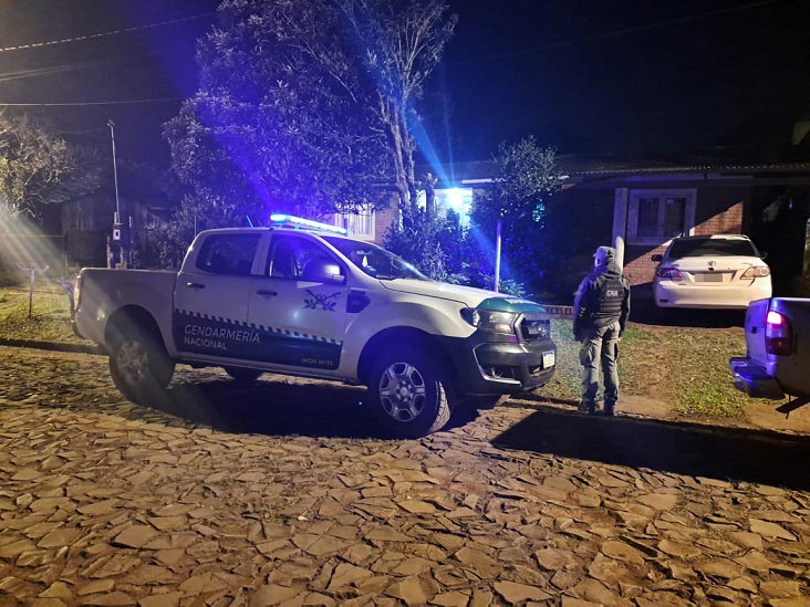 Procedimentos foram feitos em horário noturno. Foto: Gendarmería Nacional Argentina