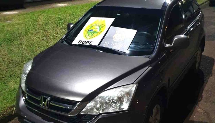 carro com droga foz do iguacu - foto pf