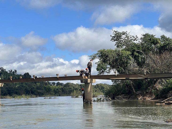 Avanço dos trabalhos depende do nível do Rio Iguaçu. Foto: Gentileza/Parque Nacional Iguazú