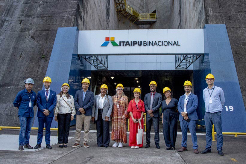 Ministra fez visita técnica à usina de Itaipu. Foto: Gabriel/Itaipu Fotos