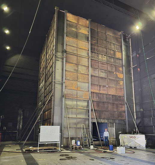 Ambiente simulou as condições reais encontradas na usina. Foto: Diretoria Técnica/Itaipu Binacional