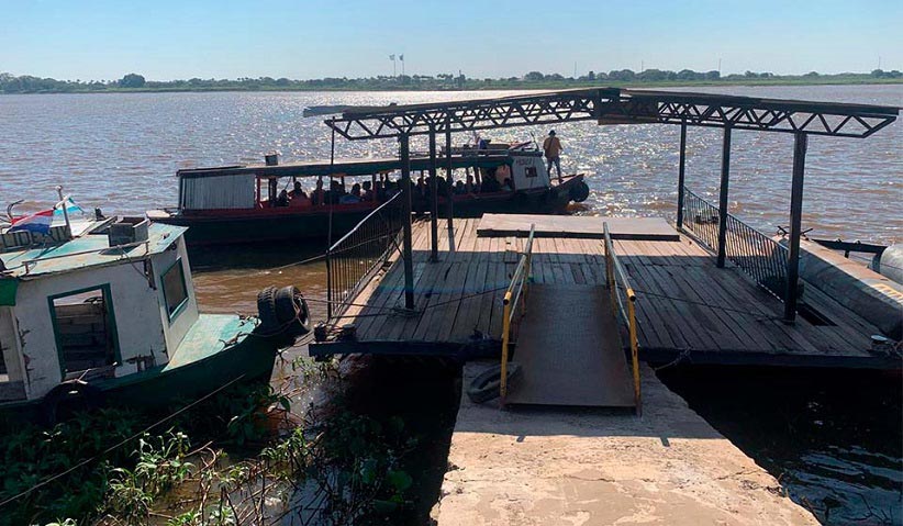 Fluxo em Alberdi é pequeno na comparação com outros pontos fronteiriços. Foto: Gentileza/DNM