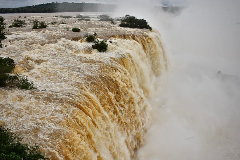 Vazão deverá continuar alta neste início de semana. Foto: Edison Emerson/Urbia Cataratas