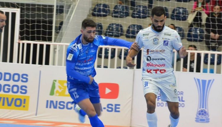 Time de Foz do Iguaçu passou em branco na visita ao Oeste de Santa Catarina. Foto: Samara Graciolli/Futsal São Lourenço