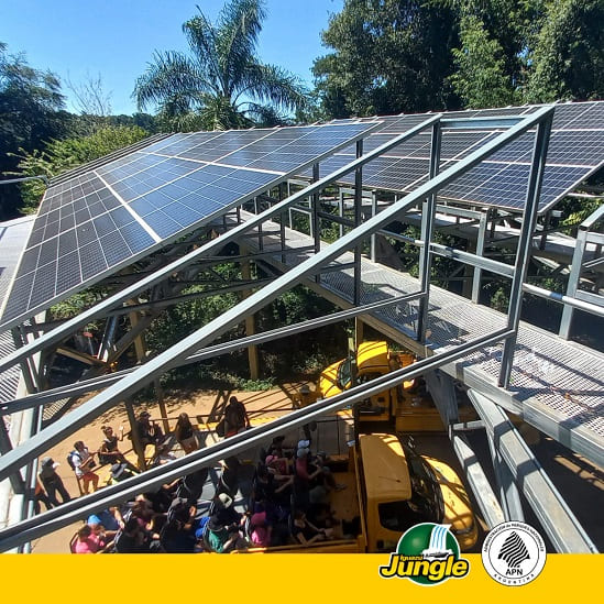 Consumo de energia no setor será suprido por painéis solares. Foto: Gentileza/Iguazú Jungle