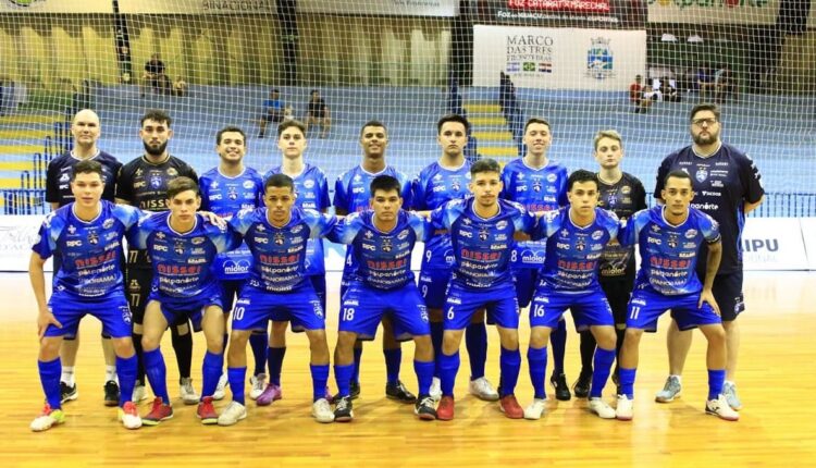 Elenco sub-20 do Foz Cataratas Futsal. Foto: Abel da Banca/Foz Cataratas