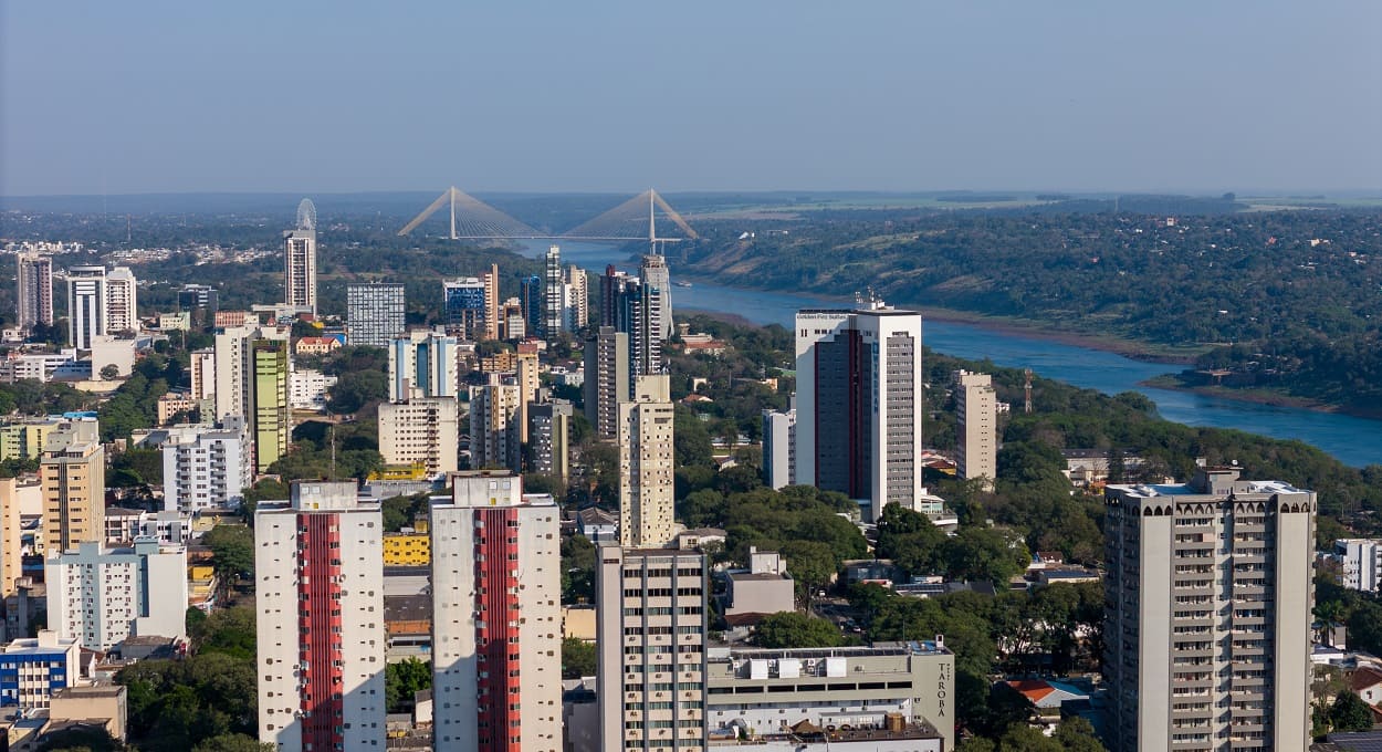 Panorama da região trinacional. Foto: Marcos Labanca/H2FOZ