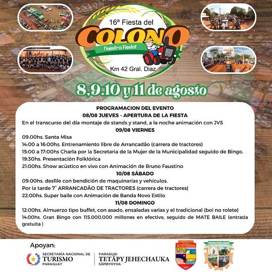 Programação oficial do evento