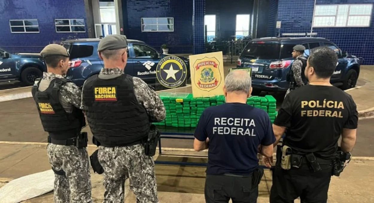 Policiais da Força Nacional são presença constante em locais como a Ponte Internacional da Amizade. Foto: Assessoria/Receita Federal (Arquivo)