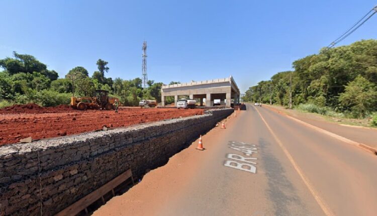 Obras de duplicação na BR-469, em imagem de arquivo do serviço Google Street View.