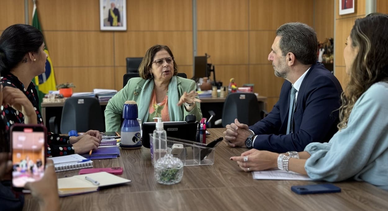 Reunião na sede do Ministério das Mulheres, em Brasília. Foto: Renato Sordi