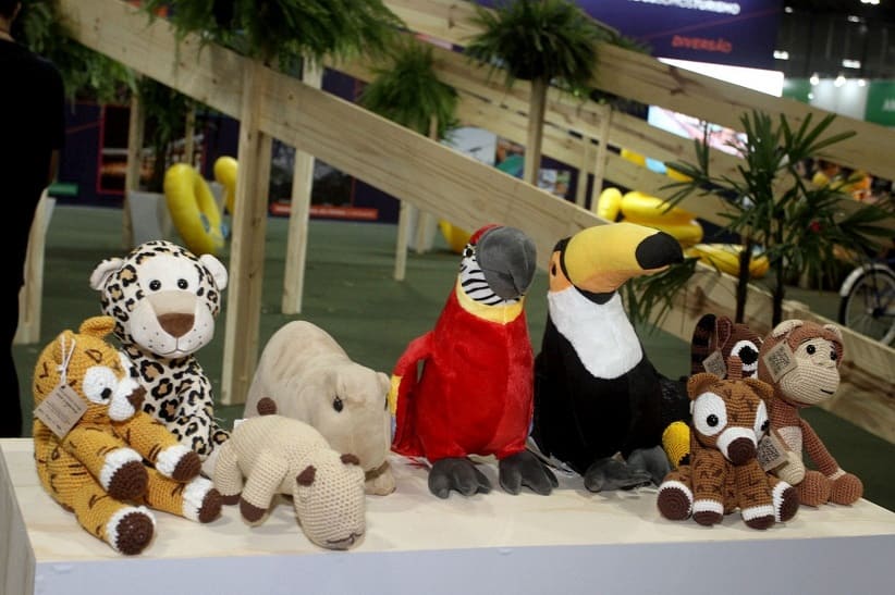 Brindes distribuídos durante evento de turismo no Rio de Janeiro. Foto: Divulgação/Itaipu Parquetec