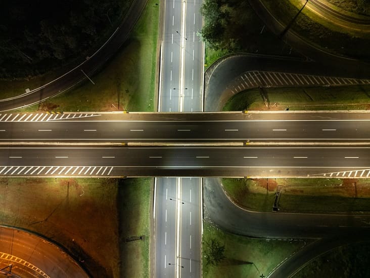 Trecho iluminado inclui a travessia da Avenida Paraná. Foto: William Brisida/Itaipu Binacional