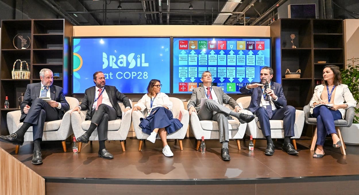 Itaipu também esteve na COP 28, conferência sobre questões climáticas. Foto: Rafa Kondlatsch/Itaipu Binacional