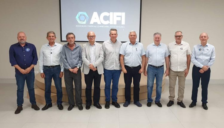 candidatos a prefeito acifi - foto divulgacao