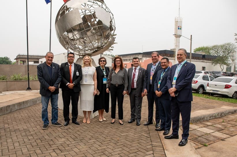 Magda Chambriard durante visita ao Itaipu Parquetec, na quarta-feira (2). Foto: William Brisida/Itaipu Binacional