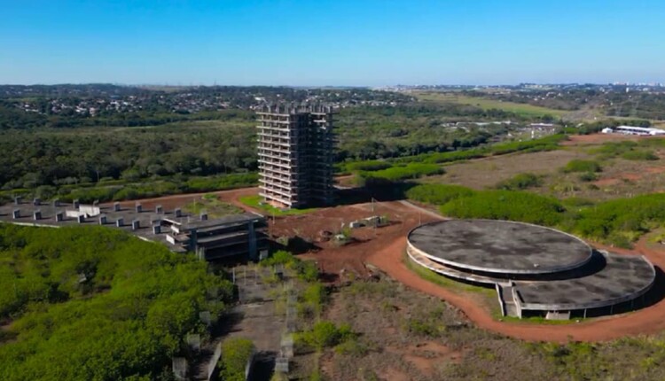 Vista atual da estrutura, localizada no antigo canteiro de obras de Itaipu. Foto: Divulgação/UNOPS