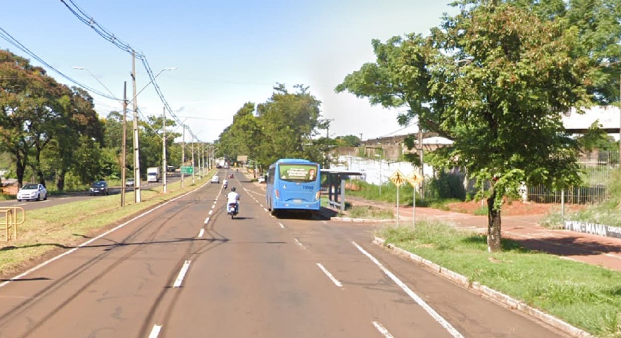 Rompimento ocorreu na Avenida Tancredo Neves, nas imediações do bairro Porto Belo. Imagem: Google Street View