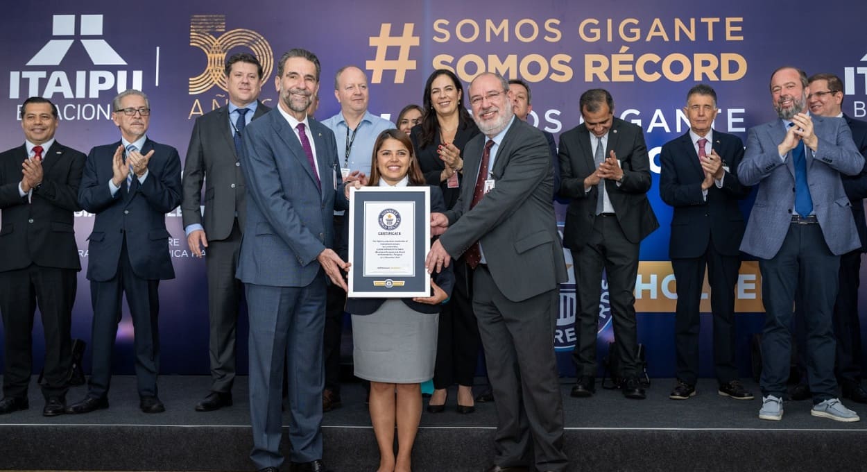 Certificação do Guinness é a mais reconhecida internacionalmente na área de recordes. Foto: William Brisida/Itaipu Binacional