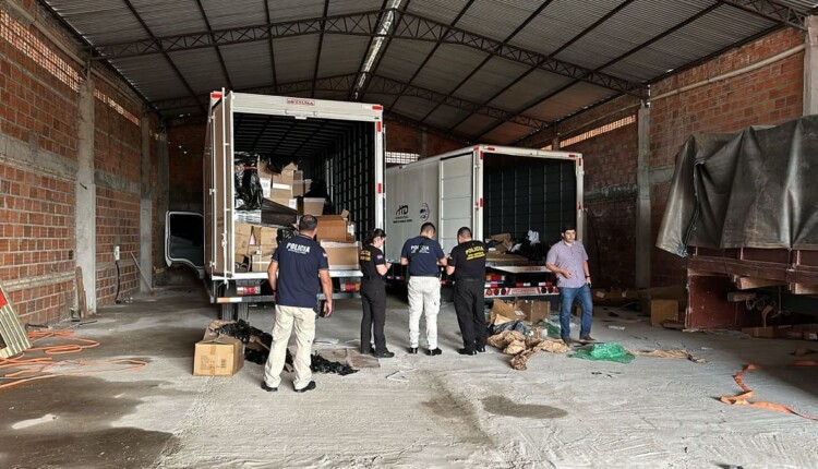 Assaltos a veículos com eletrônicos e mercadorias com grande valor são frequentes. Foto: Gentileza/Polícia Nacional do Paraguai.