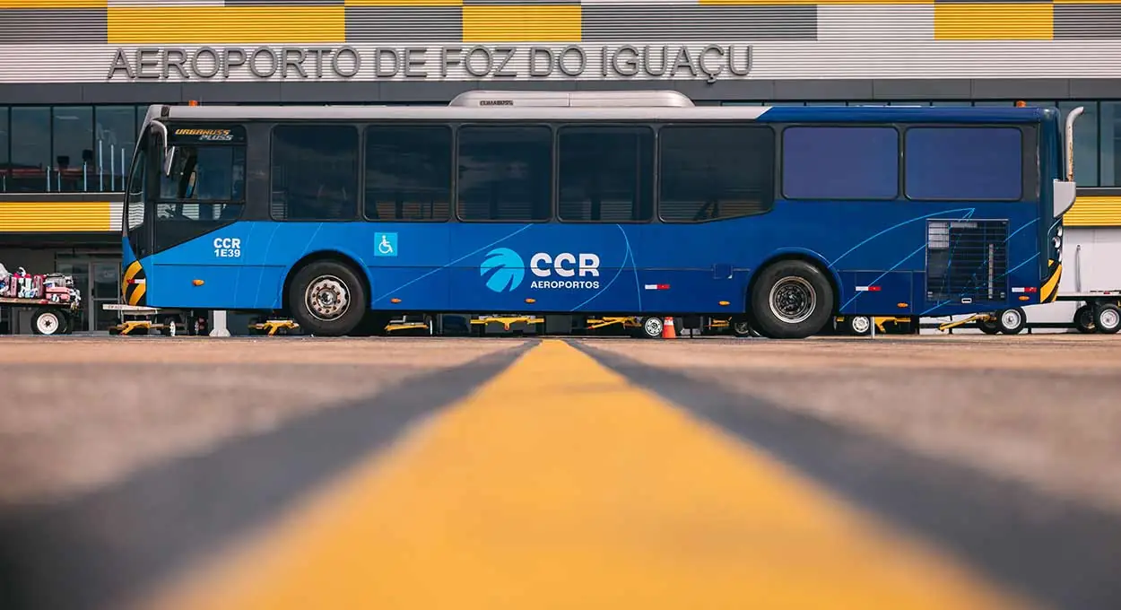 Aeroporto de Foz do Iguaçu, administrado pela concessionária CCR, está passando por processo de reforma e ampliação da capacidade. Foto: Divulgação/CCR Aeroportos