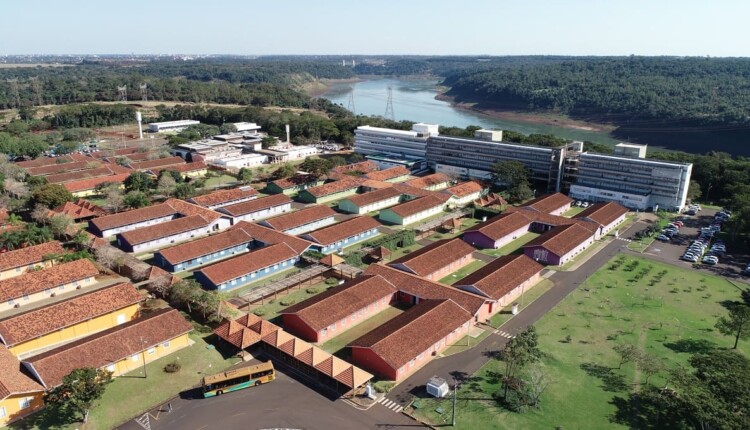 Vista aérea do Itaipu Parquetec, localizado nos antigos alojamentos dos trabalhadores de Itaipu. Foto: Kiko Sierich/Itaipu Parquetec