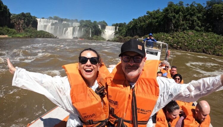 Thalita Rebouças comemorou o aniversário no Parque Nacional do Iguaçu. Foto: Gentileza/Macuco Safari