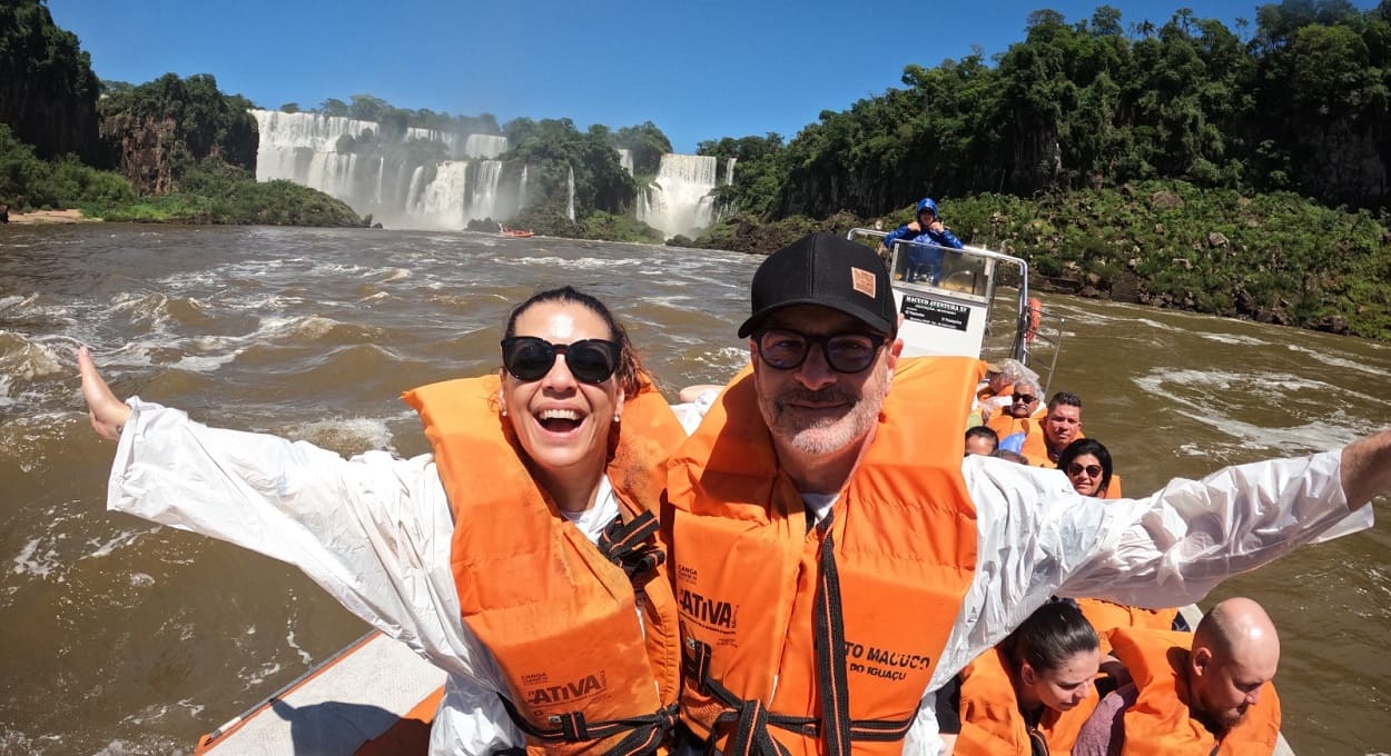 Thalita Rebouças comemorou o aniversário no Parque Nacional do Iguaçu. Foto: Gentileza/Macuco Safari