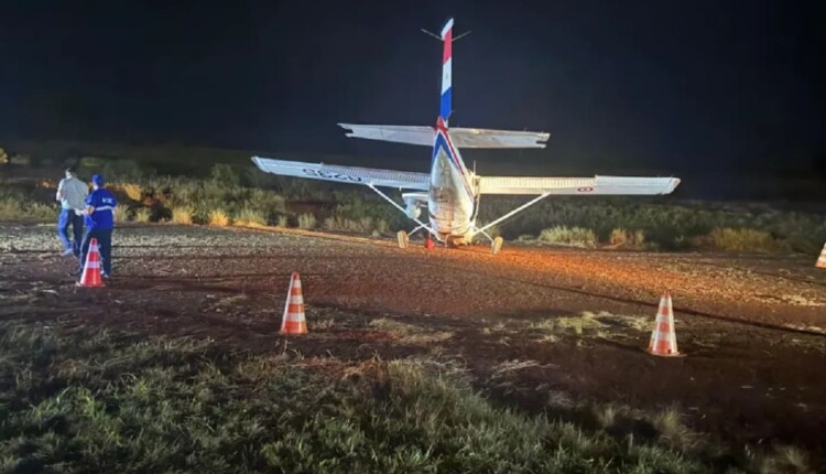 Militares que estavam na aeronave tiveram apenas ferimentos leves. Foto: Gentileza/Dinac