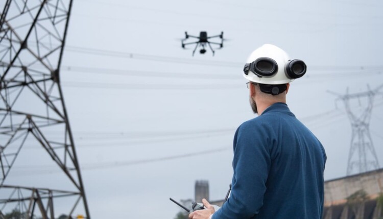 Drones agregam economia de tempo e precisão. Foto: Sara Cheida/Itaipu Binacional