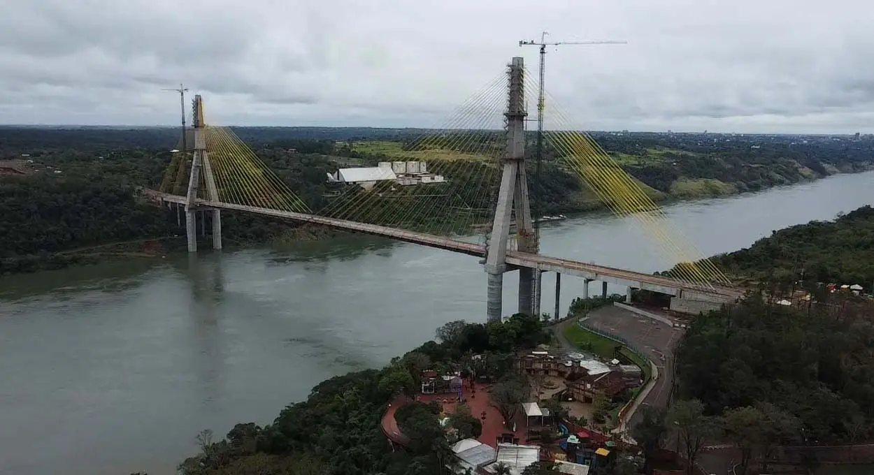 Abertura da Ponte da Integração ao tráfego de caminhões está prevista para 2025. Foto: Gentileza/DER-PR (Arquivo)