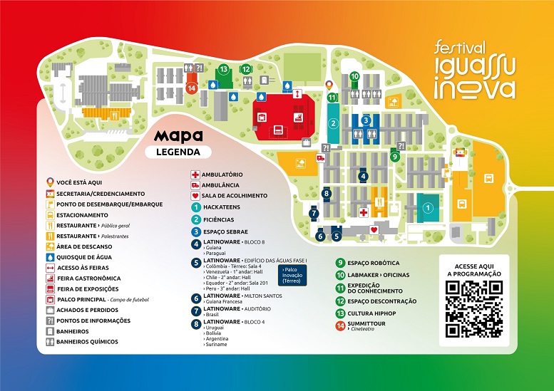 Mapa oficial do Iguassu Inova