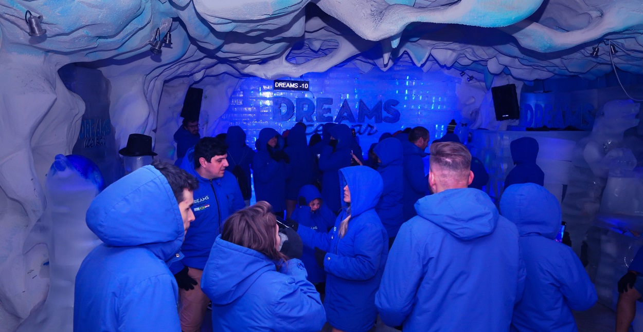 Interior do Dreams Ice Bar. Foto: Reprodução/Complexo Dreams Park Show