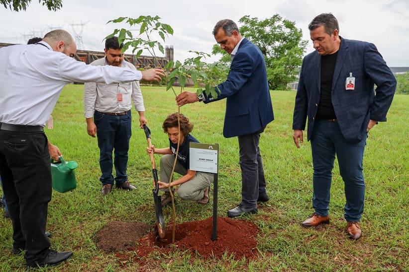 Diretora da UNESCO plantou árvore no Bosque dos Visitantes.