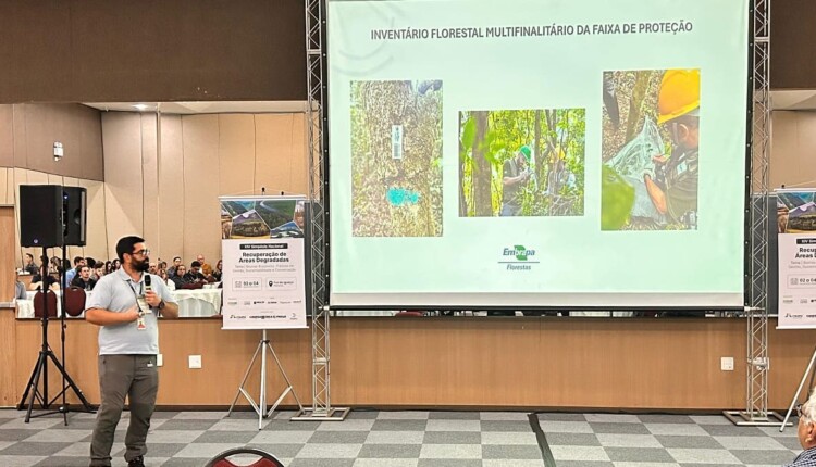 Engenheiro florestal Heitor Renan Ferreira representou Itaipu em um dos eventos.