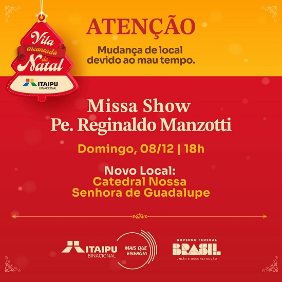 Atualização sobre a transferência do evento