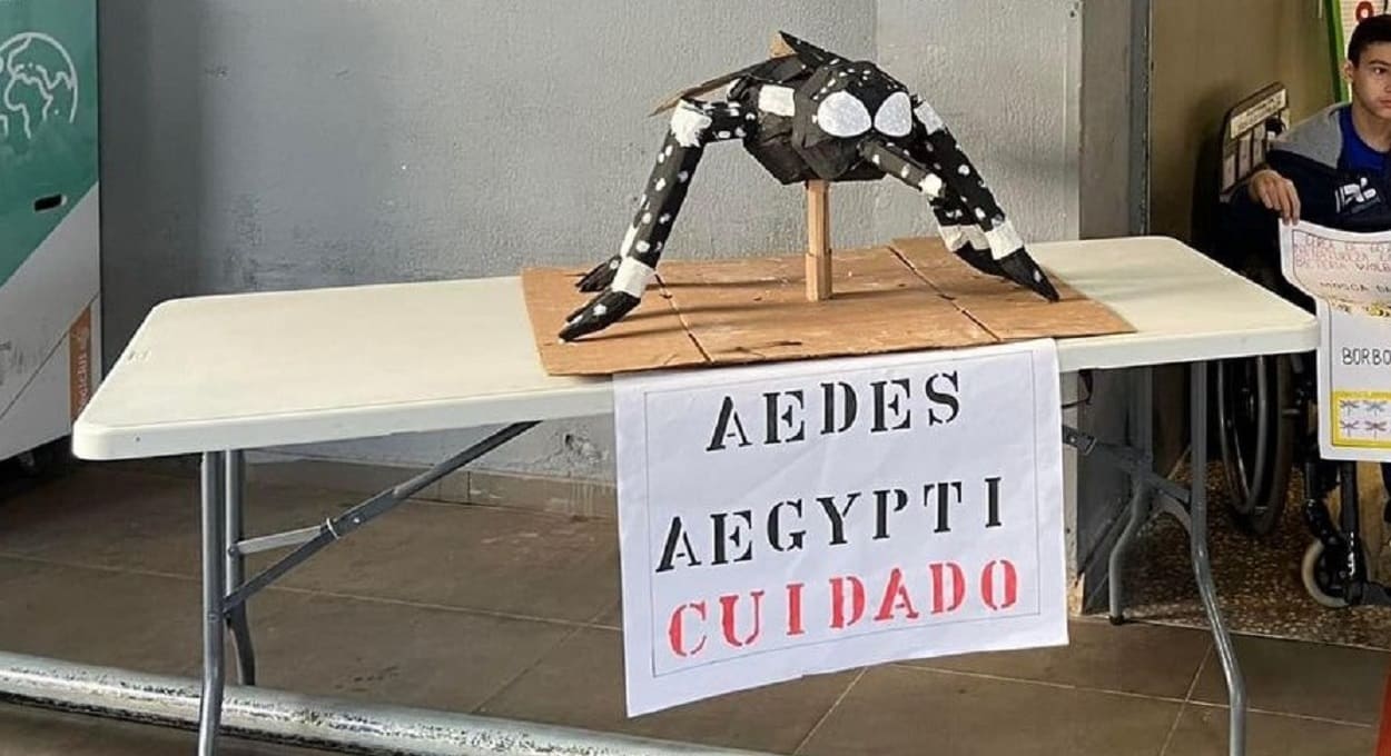 Exemplo de um dos trabalhos desenvolvidos durante a gincana promovida por Itaipu