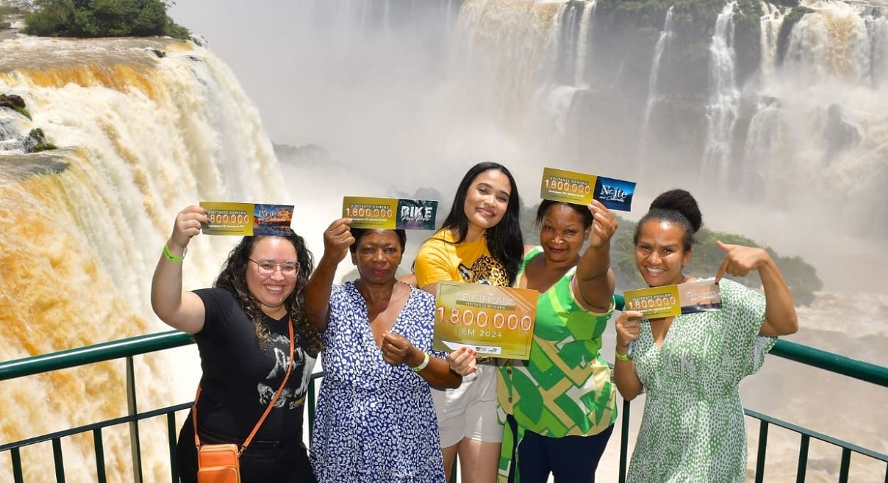 Família de Letícia recebeu cortesias para os passeios no Parque Nacional do Iguaçu.